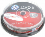 29 HP DVD-R 4.7 GB 16x 10 sztuk (hDME00026)