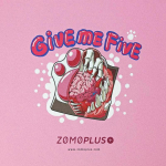 ZOMOPLUS Give Me Five Gaming Mauspad, 500x420mm - pink