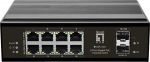 LevelOne Industr.PoE+Switch 8xGE PoE/2xSFP 240W unman.Metall
