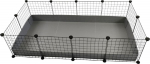 C&C Modular cage 4x2 145 x 75 cm silver