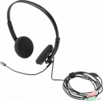 DIGITUS On Ear Office Headset with noise red. 3.5 mm Stereo
