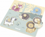 Viga Toys VIGA PolarB Wooden Puzzle Animals with Pins