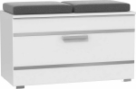 Topeshop Shoe Cabinet Seat Storage Box (OPAL SZAFKA BIEL)