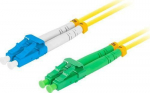 Lanberg PATCHCORD ŚWIATŁOWODOWY SM LC/APC-LC/UPC DUPLEX 3.0MM LSZH G657A1 2M YELLOW LANBERG