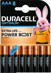 Patareid Duracell Optimum AAA LR03 1.5V Alkaline, 1 pakk (pakis 8tk)