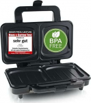 Emerio Sandwichtoaster 2 Scheibentoaster XXL shell shape