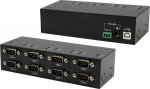 Exsys EX-13078HM USB 2.0 zu 8 x Seriell RS-232 FTDI chip set metal housing - Kabel-/Adapter - Digital/Data