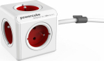 PowerCube Extended 5 sockets 1.5m czerwony - safety bar PowerCube Extended 5 sockets 1.5m czerwony