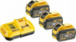 Dewalt Akumulator XR FLEXVOLT - tension 18/54V capacity 9.0/3.0Ah - 15 x ogniwa 3.0 Ah, 162 Wh + Multi-voltage charger XR DCB118X3-QW