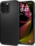 Kaitse&uuml;mbris Thin Fit, Apple iPhone 15 Pro Max, must, &otilde;huke, Spigen