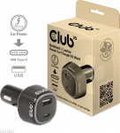 Club3D USB KFZ-Ladeger&auml;t 1xUSB C, 1xUSB A, 63W, 12/24V retail