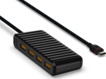 Unisynk USB-C to 4x USB-A Hub 10Gbps Black