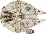 Spin Master Disney: Star Wars 4D Build - Millennium Falcon 3D Cardstock Puzzle Model Kit (6069815)