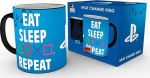 Abysse Playstation - Eat Sleep Repeat Heat Change Mug (320ml) (MGH0071)