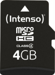 SD MicroSD Card 4GB Intenso with. SD Adapter