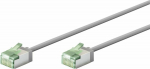 Wentronic Goobay 74343 Ultra-Flexible CAT 8.1 Patch Cable, Slim, U/FTP, 0.15 m, Grey | Goobay