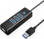ORICO PW3UR-U3 3-Port USB Hub with RJ45 Port
