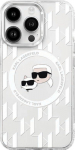 Karl Lagerfeld Hard IML Monogram Karl&Choupette Head MagSafe Case for Apple iPhone 16 Pro