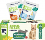 ANIMAL ISLAND Everyday Turkey and White fish fillets in broth - wet cat food - 40 x 85g