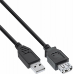 Cable USB InLine USB-A - USB-A 3 m Czarny (34603B)