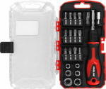 Set of screwdrivers with bits and sockets, 33szt. proline