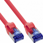 InLine &reg; kabel Slim Cat.6A S/FTP TPE (LSZH) flexible PoE czerwony 7.5m