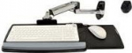 Ergotron LX Wall Mount Keyboard Arm - Tastatur-/Mouse tray with support arm holder - Polished Aluminum (45-246-026)