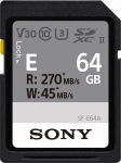 Sony m&auml;lukaart SDXC 64GB E UHS-II U3 V30
