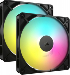 CORSAIR RS140 ARGB Fan 2-pack Sort 140 mm