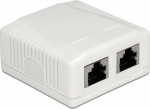 Delock Network Wall Outlet 2 Port Cat.6A LSA