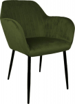 Chair EVELIN forest green velvet