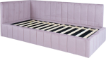 Bed JASPER 90x200cm, mauve rose