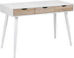 Desk NEPTUN 110x50xH77cm, white/oak