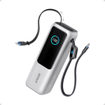 Anker Powerbank ZOLO 25000mAh 165W built-in cable USB-C srebrny