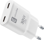 Cellularline USB-C Duo GaN Reiselader 30W White