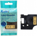 Tape DYMO D1 45023 12mm x 7m S0720630 black on gold replacement