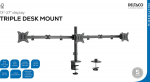Monitori Lauakinnitus Deltaco Triple