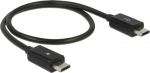 DELOCK USB Kabel Micro-B -> Micro-B St/St 0.30m OTG sw
