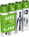 1x4 Ansmann NiMH Akku Micro AAA Typ 600 min.550 mAh 1311-0022