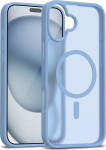 Crong Hybrid Matte Magnetic Case MagSafe iPhone 17 Niebieskie