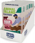 ANIMAL ISLAND Beef Fillets in broth - wet dog food - 10x150g