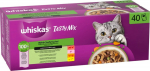WHISKAS Tasty Mix Chef&rsquo;s Selection in Sauce &ndash; wet cat food &ndash; 40x85g