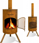 garden hearth BonFeu BONFEU BONTON GARDEN FIREPLACE 50 RUSTY