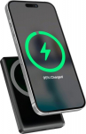 Gembird PB10-WPC15M-LCD-01 Magnetic wireless powerbank with LCD, 15W, 10000 mAh, black
