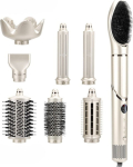 Extralink Stay Beauty M-17959L, Foldable 8-in-1 curling hair dryer, with ionisation, 1400W, 8 attachments, styling set
