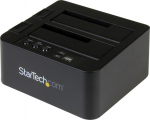 StarTech.com Standalone Hard Drive Duplicator, Dual Bay HDDSSD ClonerCopier, USB 3.1 (10 Gbps) to SATA III (6Gbps) HDDSSD Docking Station, Hard Disk Duplicator Dock - Hard Drive Cloner - Hard drive duplicator - 2 compartment (SATA-300) - for P/N: TBL ...