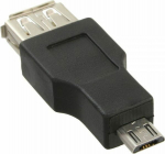 Adapter USB InLine microUSB - USB Czarny (31604)
