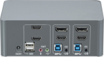 DIGITUS KVM Switch, 2-Port, Dual display 4K,Display / HDMI