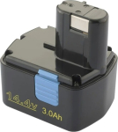 PATONA Replacement battery Hitachi 14.4 V 3000 mAh Ni-MH Black