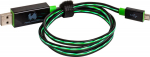Realtron RealPower Datenkabel LED gr&uuml;n micro-USB auf USB